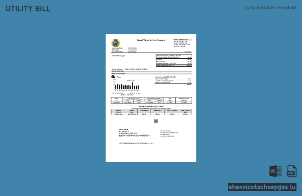 Beispielrechnung der Hawaii Water Service Company (USA) – Vorschau